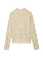 Morley Cable-Knit Merino Wool Sweater