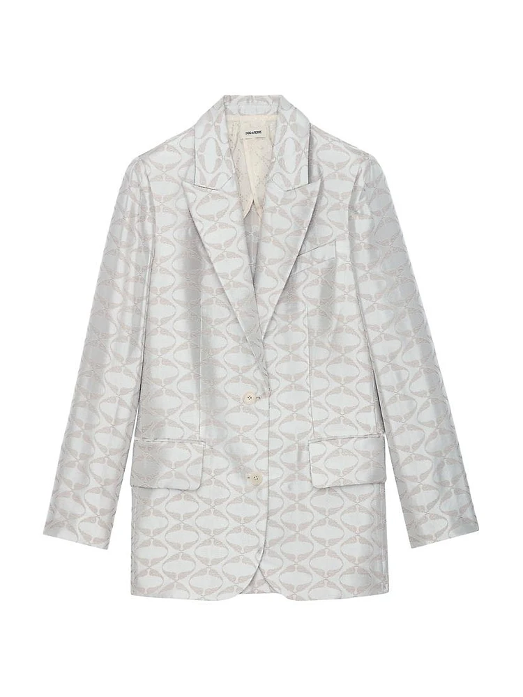 Jacquard Wing Blazer