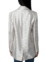 Jacquard Wing Blazer