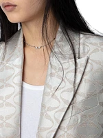 Jacquard Wing Blazer