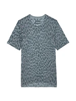 Ida Leopard Cashmere Tee