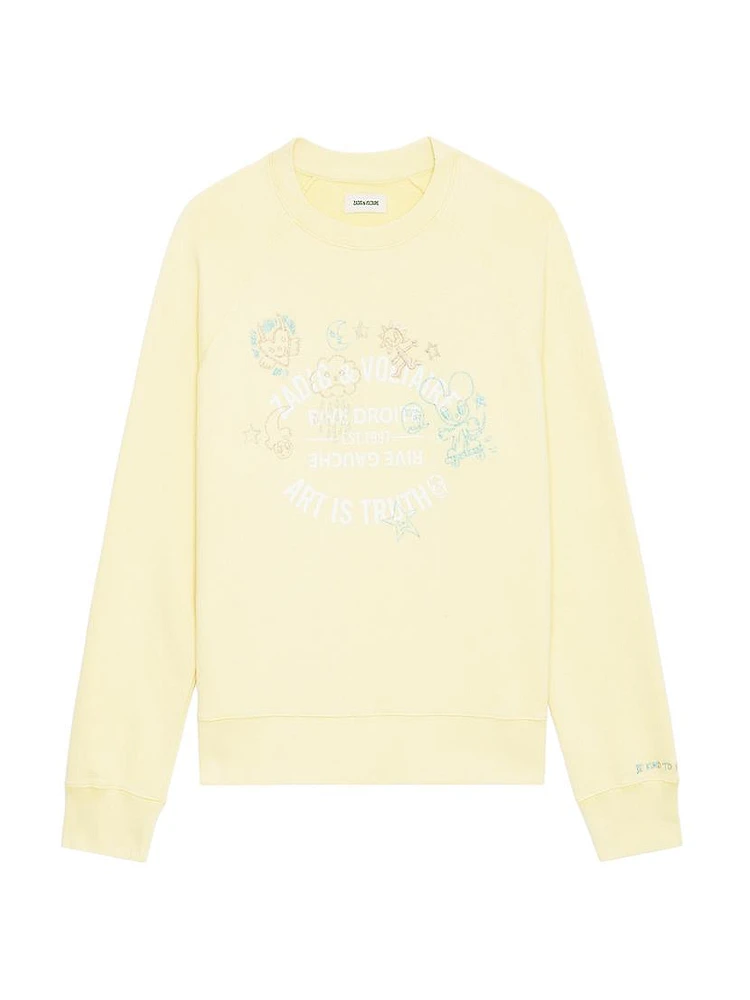 Logo Embroidered Crewneck Sweatshirt