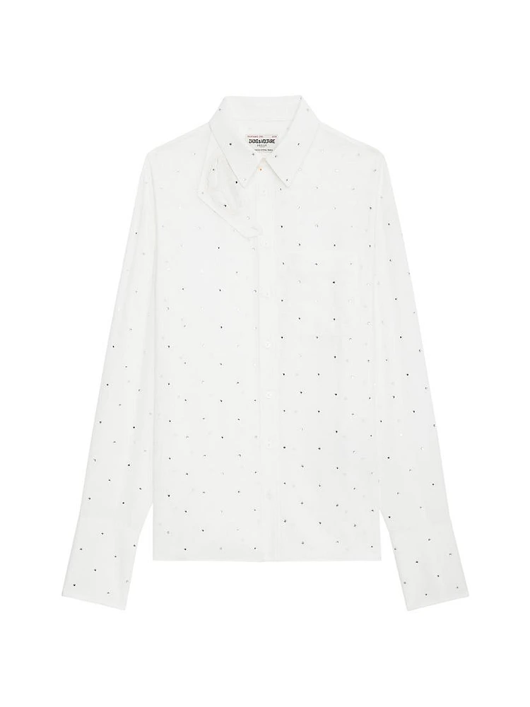 Tyrone Silk Embellished Shirt