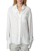 Tyrone Silk Embellished Shirt