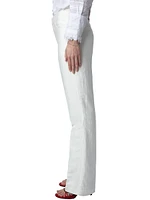 Pistol Linen-Blend Straight-Leg Pants