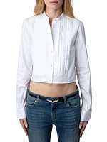 Theby Cotton Crop Shirt