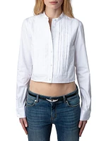 Theby Cotton Crop Shirt