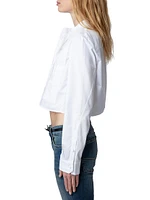 Theby Cotton Crop Shirt