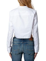 Theby Cotton Crop Shirt