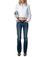 Theby Cotton Crop Shirt