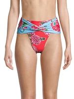 Fiorever Darcy Floral High-Rise Bikini Bottom