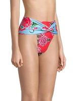 Fiorever Darcy Floral High-Rise Bikini Bottom