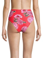 Fiorever Darcy Floral High-Rise Bikini Bottom