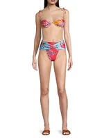 Fiorever Darcy Floral High-Rise Bikini Bottom