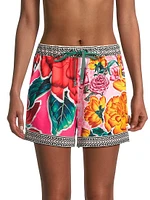 Fiorever Watts High-Rise Floral Shorts