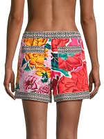 Fiorever Watts High-Rise Floral Shorts