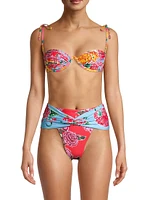 Fiorever Donna Floral Underwire Bikini Top