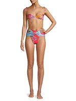 Fiorever Donna Floral Underwire Bikini Top