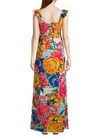 Fiorever Leandra Floral Maxi Dress