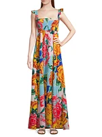 Fiorever Leandra Floral Maxi Dress