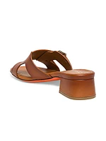 35MM Leather Monk-Stap Mules