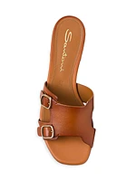 35MM Leather Monk-Stap Mules