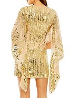 Beaded Robe Minidress