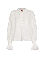 Cotton Peasant Blouse