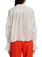 Cotton Peasant Blouse