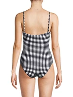 Gingham Underwire One-Piece Swimsuit