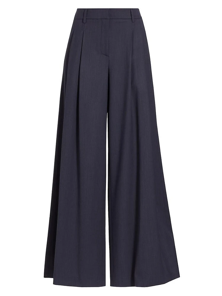 New Didi Wool Wide-Leg Pants