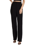 Becca Pleated Wide-Leg Pants