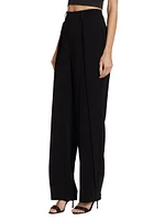 Becca Pleated Wide-Leg Pants