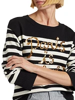 Paris Love Stripe Sweater