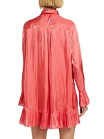 Iva Satin Shirtdress