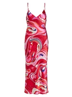 Seridie Swirl Silk Slipdress