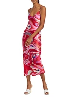 Seridie Swirl Silk Slipdress