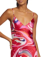 Seridie Swirl Silk Slipdress