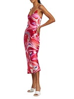 Seridie Swirl Silk Slipdress