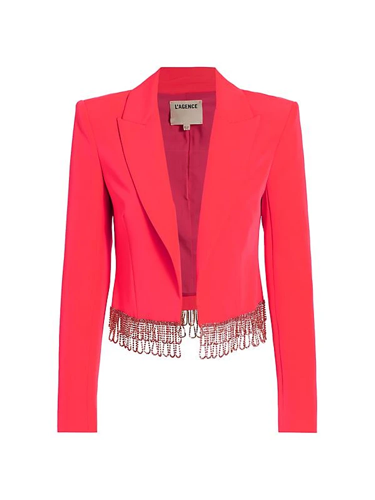 Jen Crystal Cropped Blazer