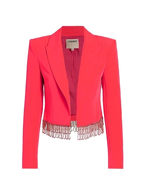 Jen Crystal Cropped Blazer