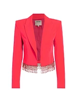 Jen Crystal Cropped Blazer