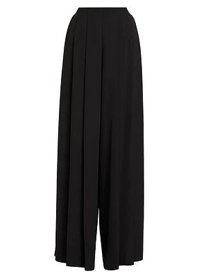 Nova Pleat Straight-Leg Pants