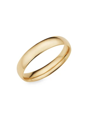 14K Yellow Gold Forever Band Bold Ring