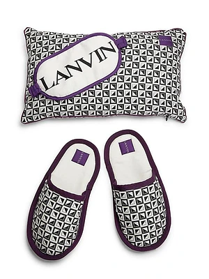 Lanvin x Future Silk Sleep Mask, Pillow, & Slippers Set