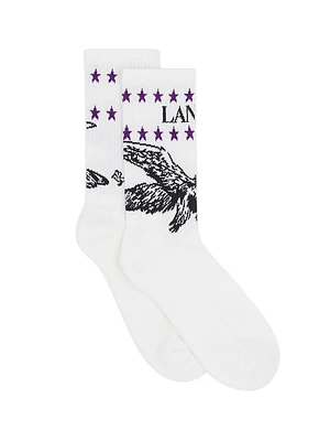 Lanvin x Future Eagle Logo Socks