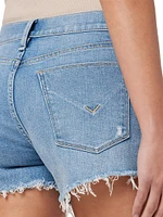 Gemma Mid-Rise Denim Shorts