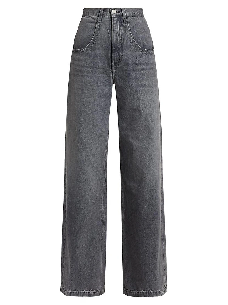 The Skater Denim Wide-Leg Jeans