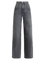 The Skater Denim Wide-Leg Jeans