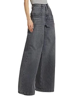 The Skater Denim Wide-Leg Jeans